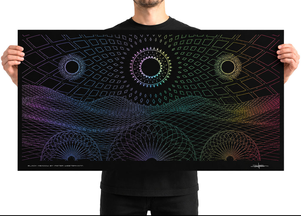 Black Meadow Signed Embossed Holo Print