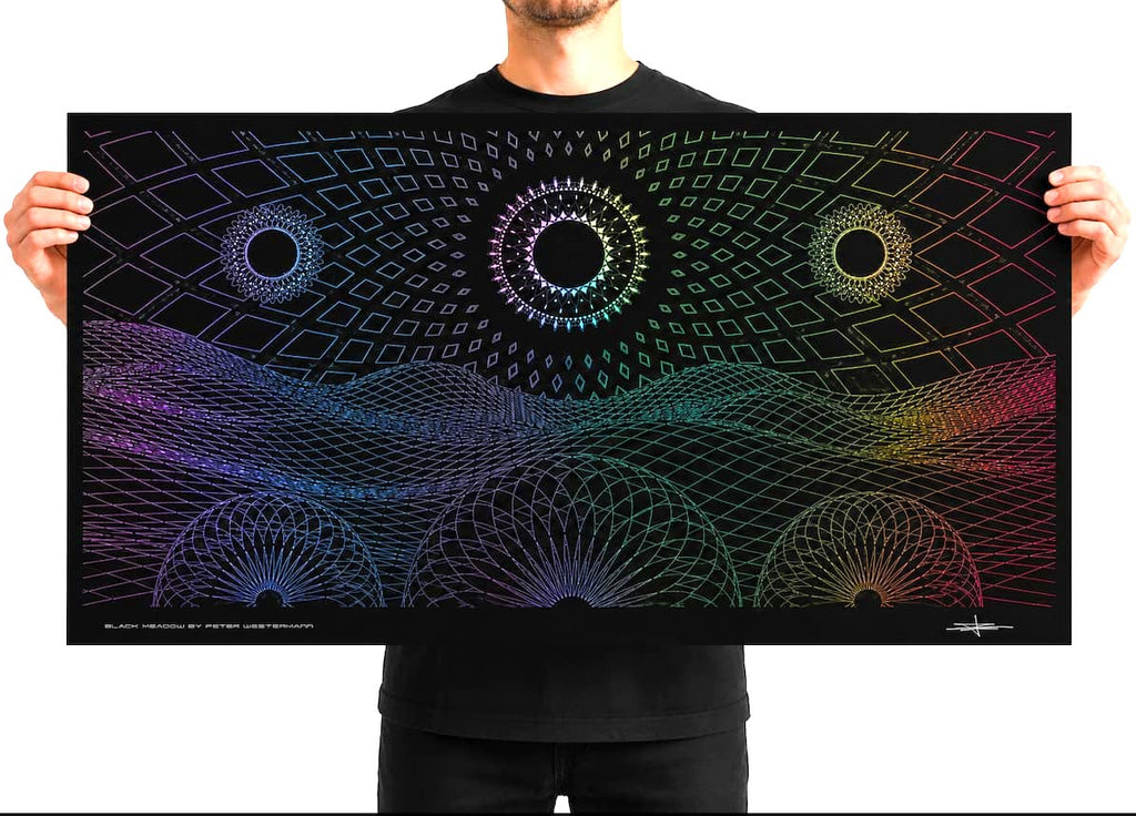 Black Meadow Signed Embossed Holo Print